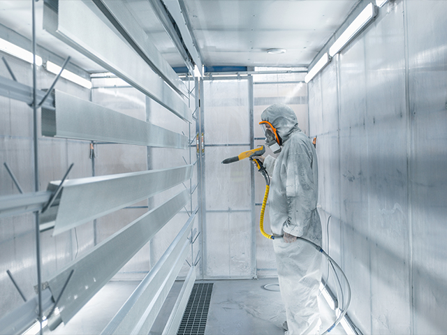 Powder coating training session